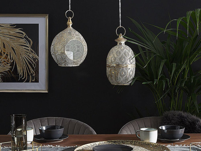 Beliani - AMORGOS - Lantaarn - Goud - Metaal