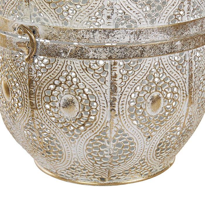 Beliani - AMORGOS - Lantaarn - Goud - Metaal