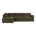 Woood Freddie Chaise Longue Links - Warm Groen