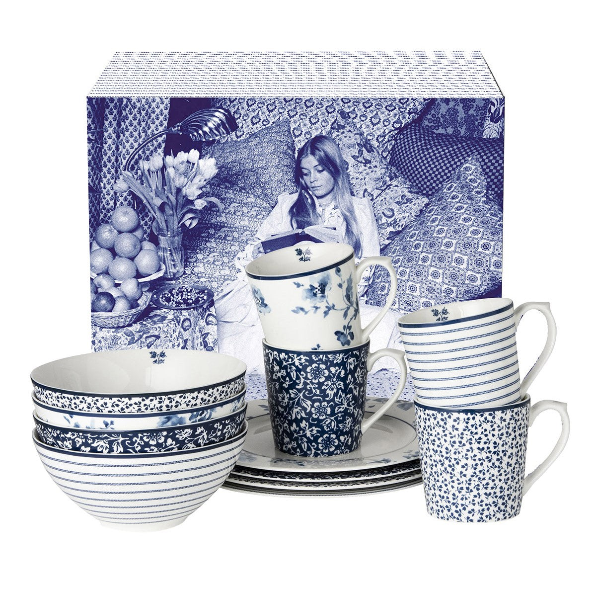 Laura Ashley Blueprint Serviesset 12-delig