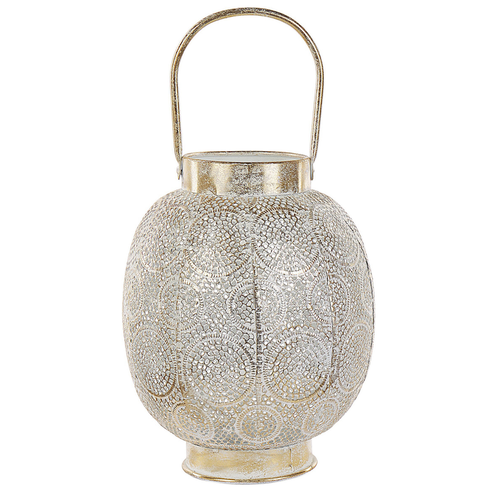 Beliani - LANTAU - Lantaarn - Goud - 40 cm - Metaal