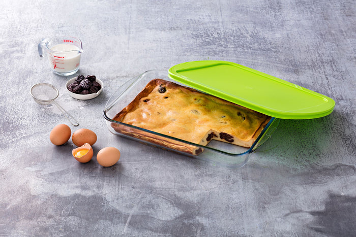 Pyrex Cook & Store Schaal Rechthoek met Deksel 4,5 liter