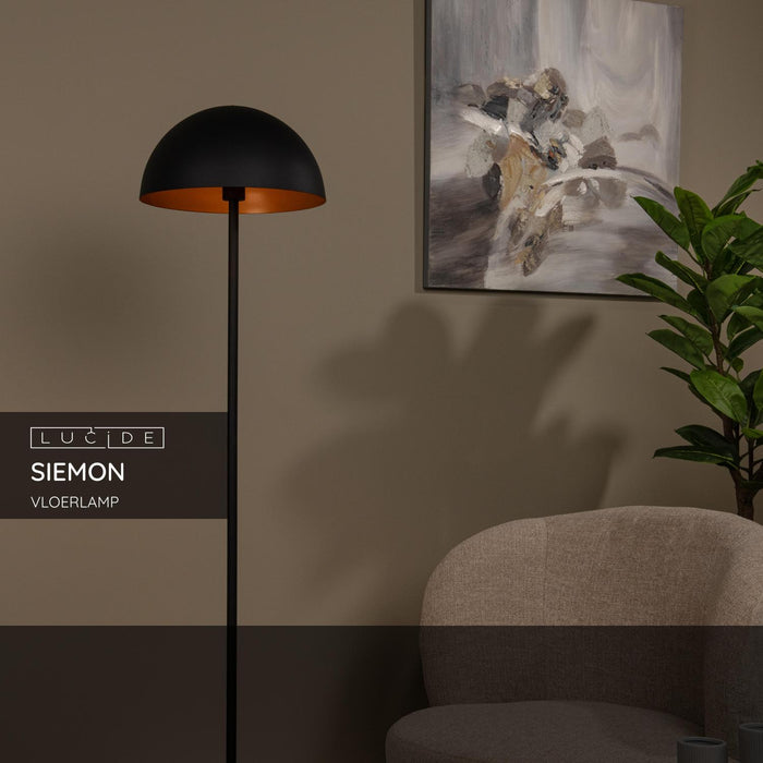 Lucide SIEMON Vloerlamp - Zwart