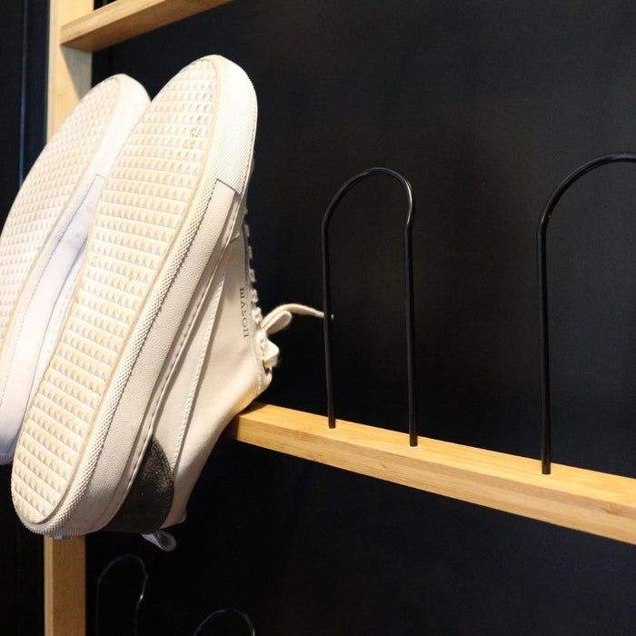 Orange85 Schoenenrek hangend Schoenenkast Bruin 57x16.5x140.5 cm Ba...