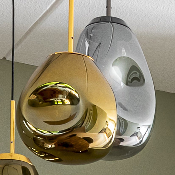 Leitmotiv - Hanglamp Blown Glass - Brons - 22x33cm