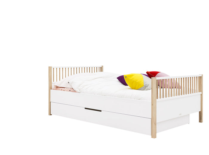 Bopita Mika twinbed 120x200 - Wit|Eiken