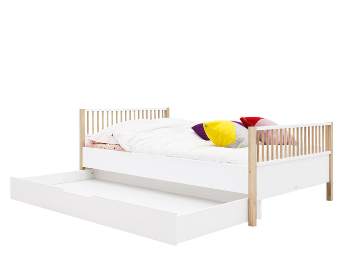 Bopita Mika twinbed 120x200 - Wit|Eiken
