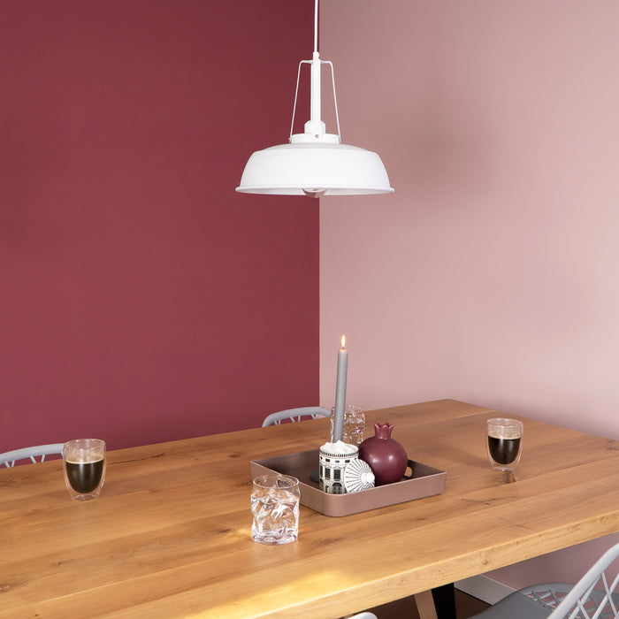 QUVIO Hanglamp rond wit - QUV5080L-WHITE