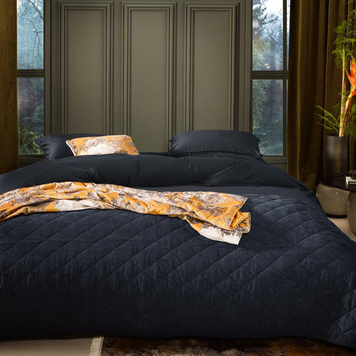 Essenza Billie Sprei 220 x 265 cm - Nachtblauw