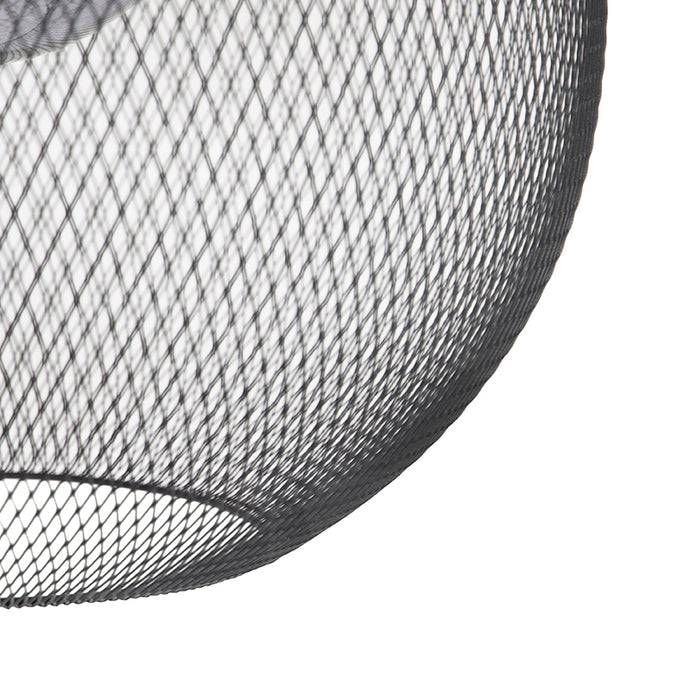 QAZQA Hanglamp mesh_ball - Zwart - Modern - D 50cm