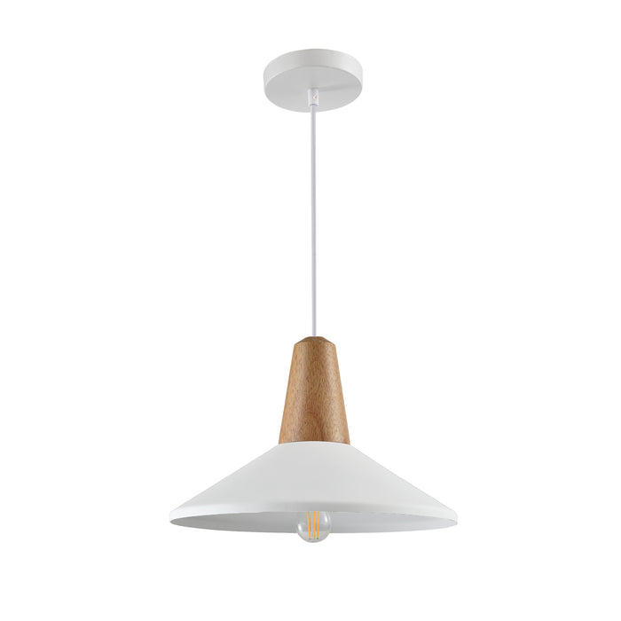 QUVIO Hanglamp rond wit - QUV5068L-WHITE