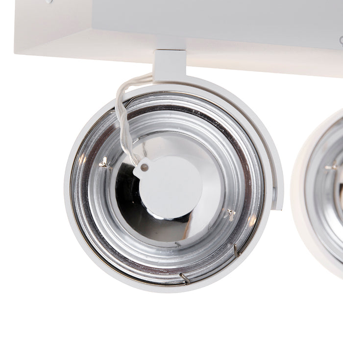 QAZQA Design spot wit verstelbaar 2-lichts - Go