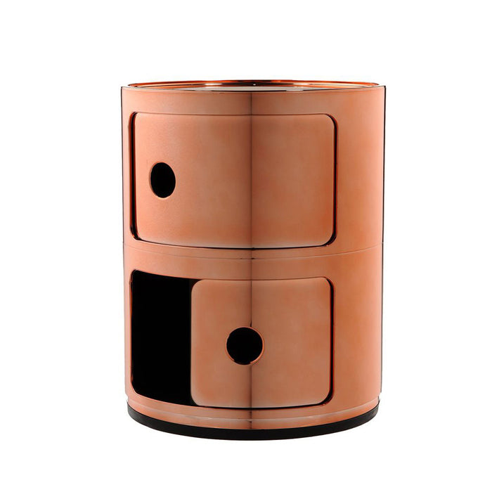 Kartell Componibili Kast Ø 32 cm - 2 Modules - Koper