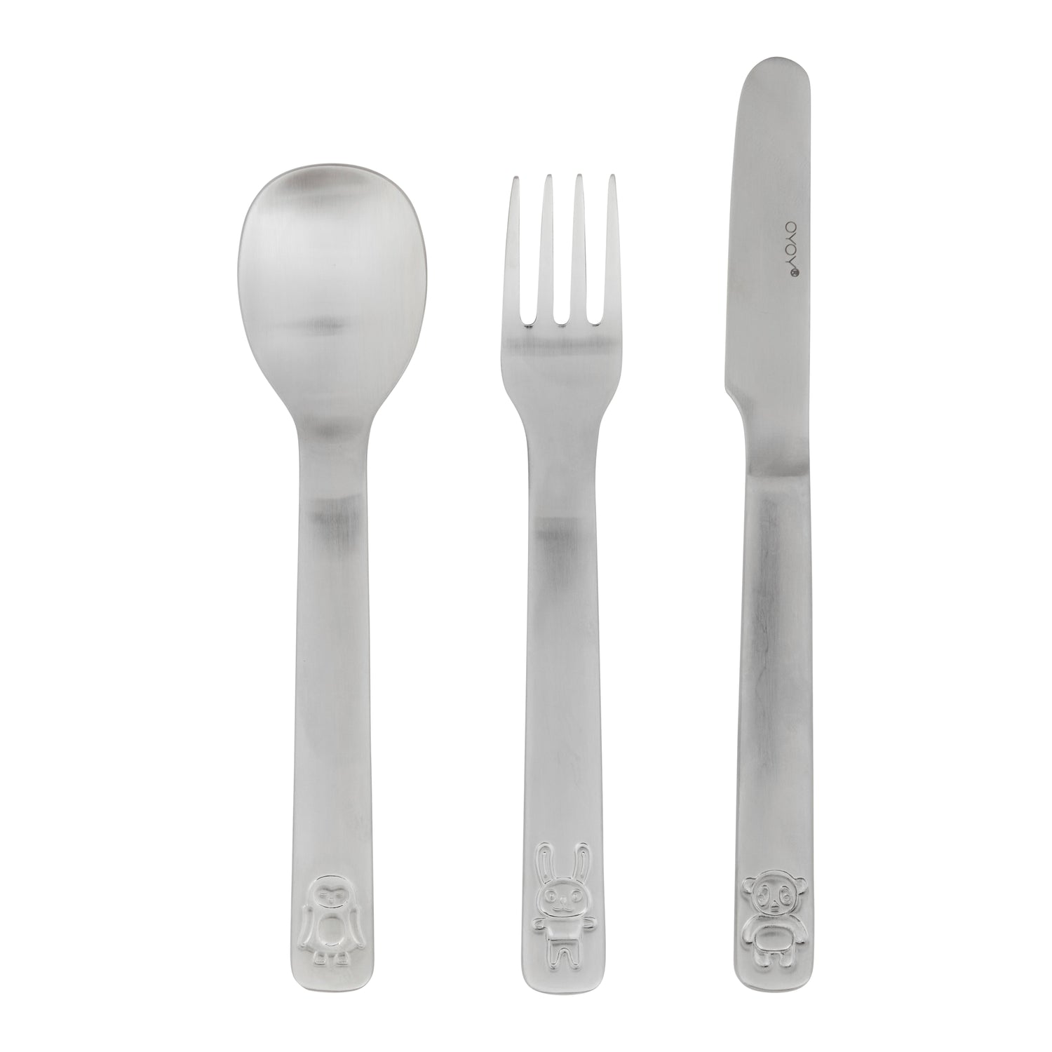 OYOY We Love Animals Kinderbestek - Staal