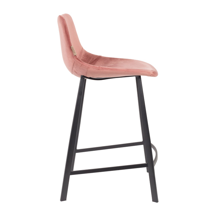 Dutchbone Franky Velvet Barkruk