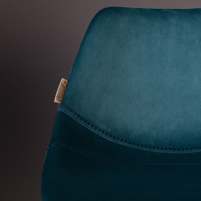 Dutchbone Franky Velvet Barkruk