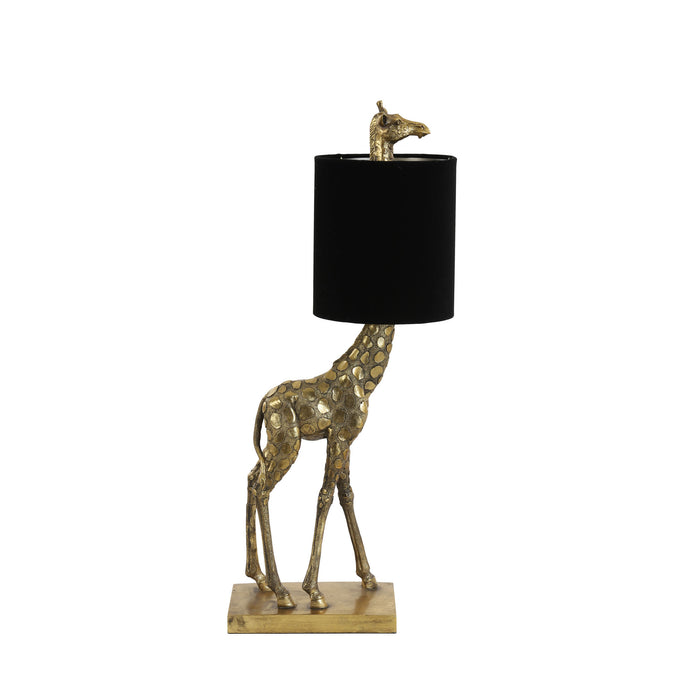 Light & Living Tafellamp Giraffe - Goud|Zwart - 26x16x61cm
