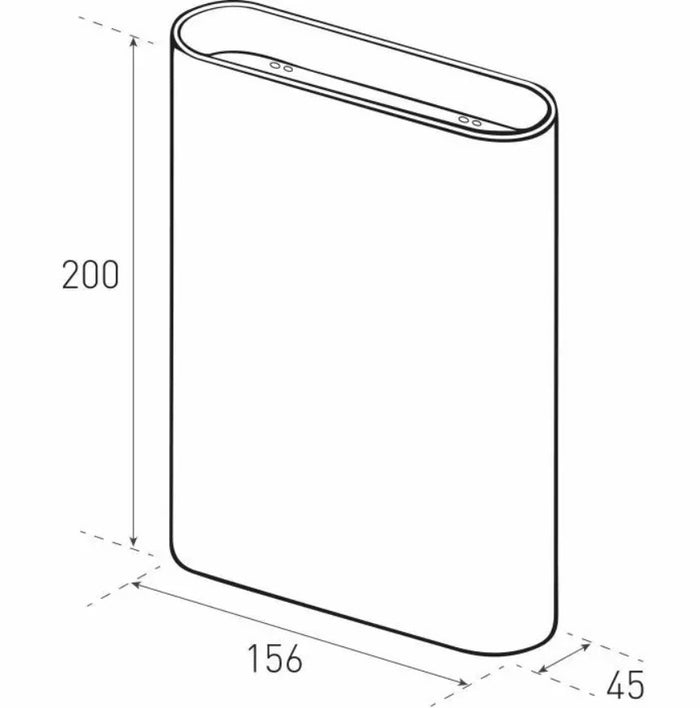 Berla Lighting Wandlamp Ovalo 12Watt Led Zwart Goud
