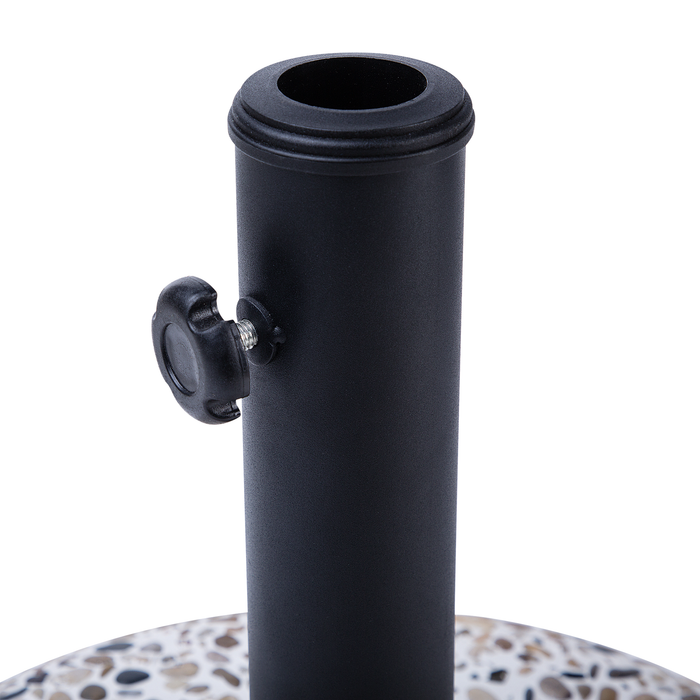 Beliani - CEVO - Parasolvoet - Wit - Beton