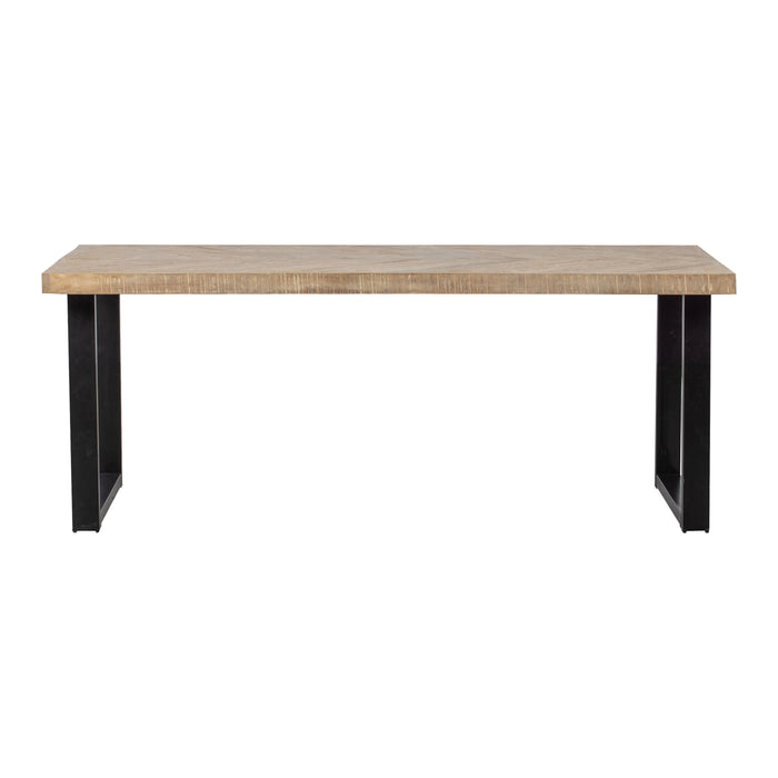 WOOOD Tablo Eettafel Visgraat - 180 x 90 cm - Bruin