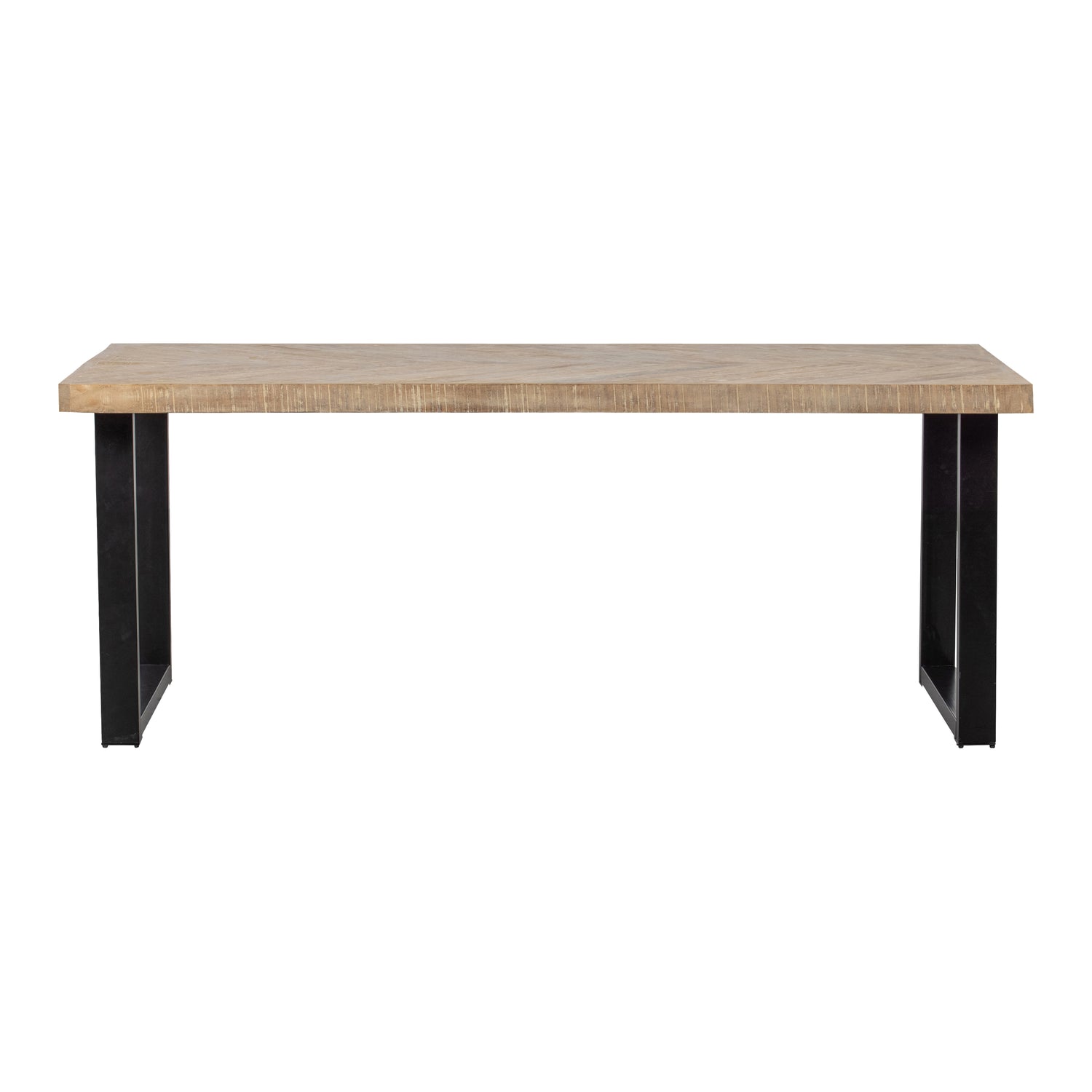 WOOOD Tablo Eettafel Visgraat - 180 x 90 cm - Bruin