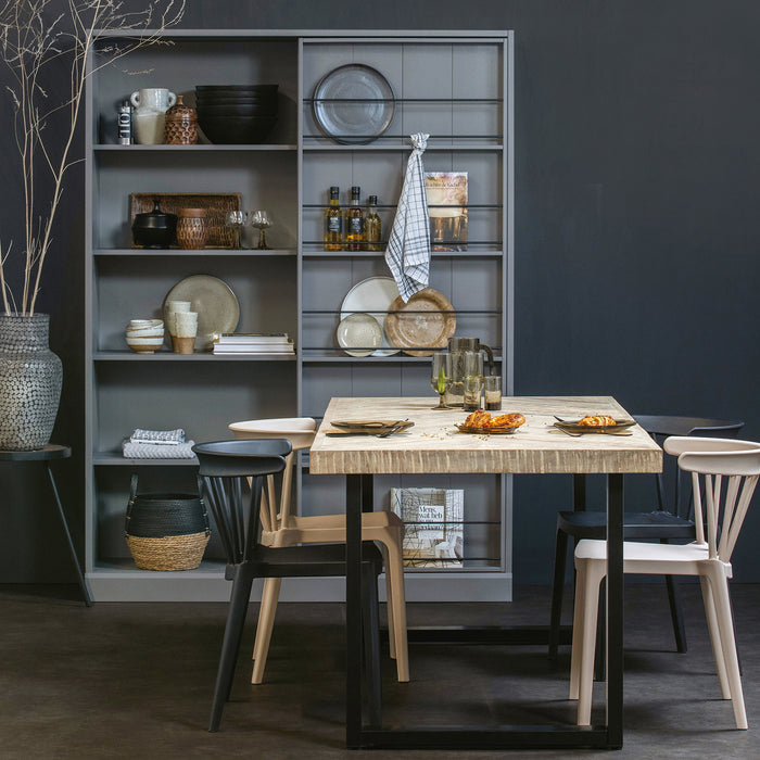 WOOOD Tablo Eettafel Visgraat - 180 x 90 cm - Bruin