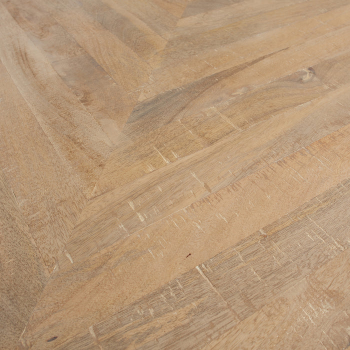 WOOOD Tablo Eettafel Visgraat - 180 x 90 cm - Bruin