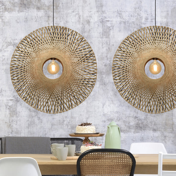 GOOD&MOJO Kalimantan Hanglamp Rond - Ø87cm - Naturel