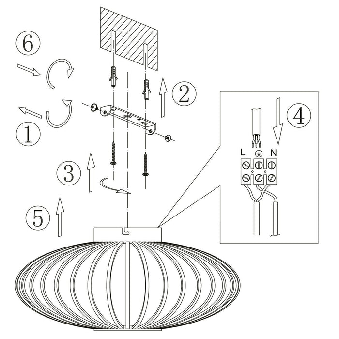 Steinhauer Dunbar AN plafondlamp 1-lichts 40cm