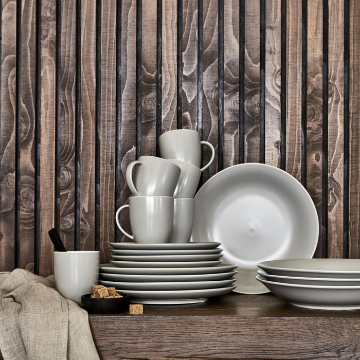 vtwonen Raw Matt Flax Serviesset 36-delig - Sand