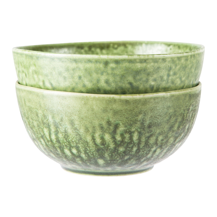 HKliving The Emeralds Kom 0,85 L - Set van 2