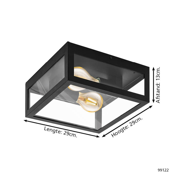 EGLO Amezola Wandlamp / Plafondlamp