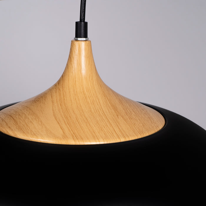 QUVIO Hanglamp rond zwart - QUV5064L-BLACK