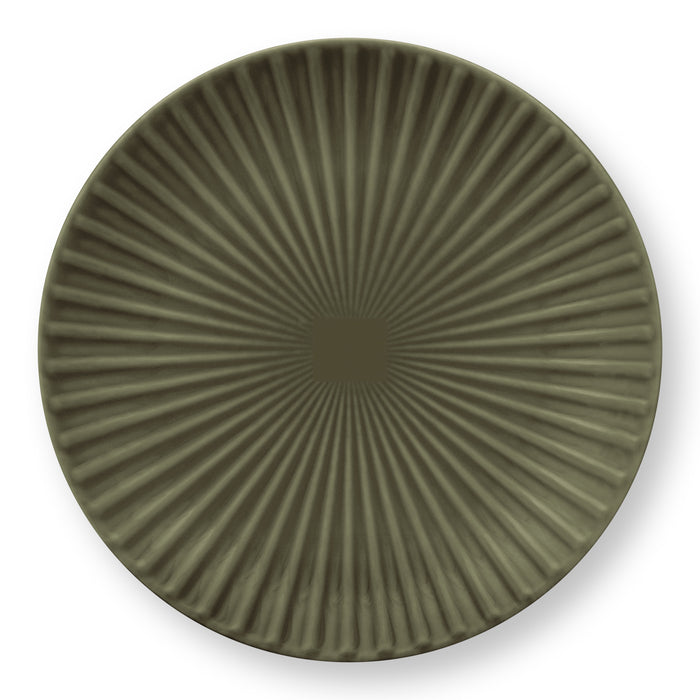 vtwonen Relievo Bord Ø 15 cm - Donkergroen
