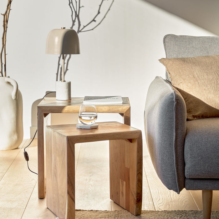 Kave Home Zuleika Bijzettafels - Set van 2