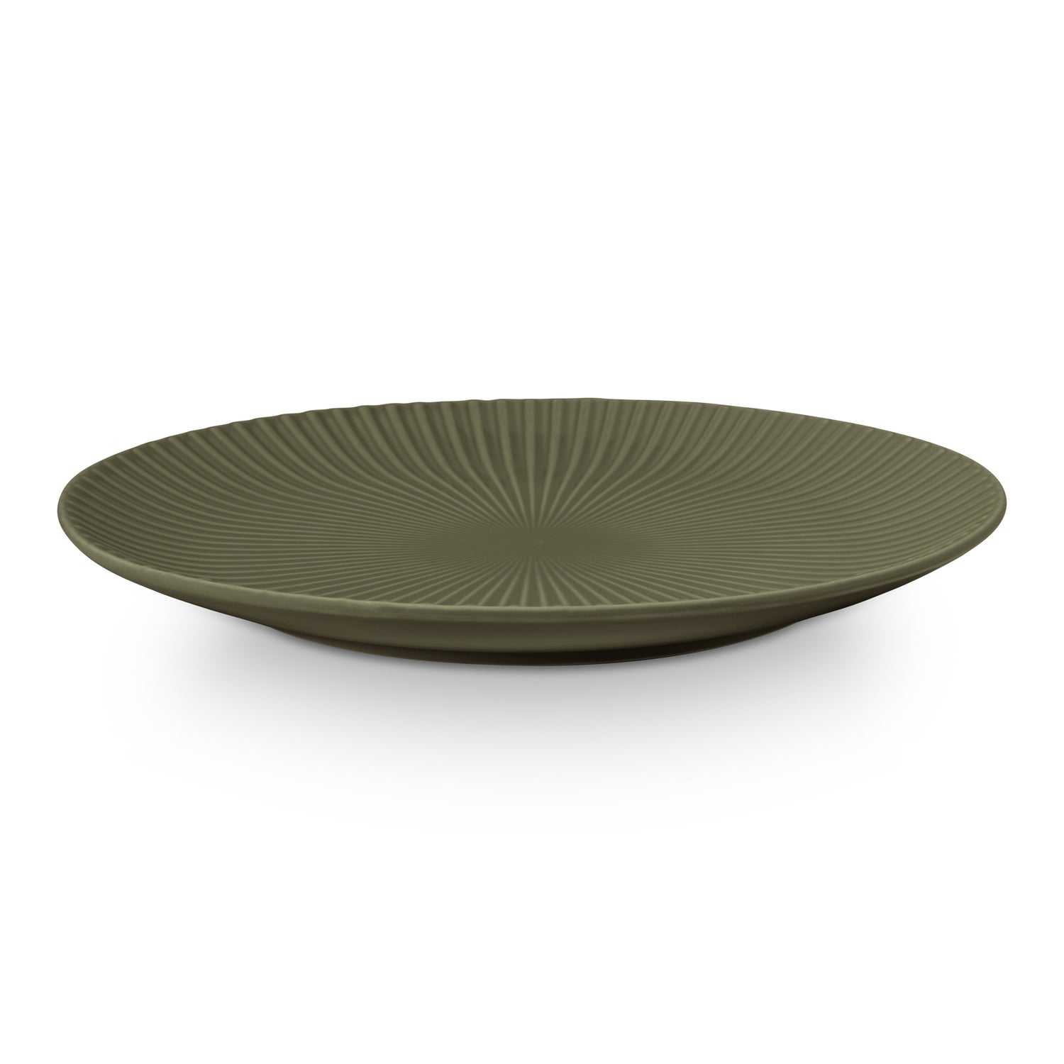 vtwonen Relievo Bord Ø 25,5 cm - Donkergroen