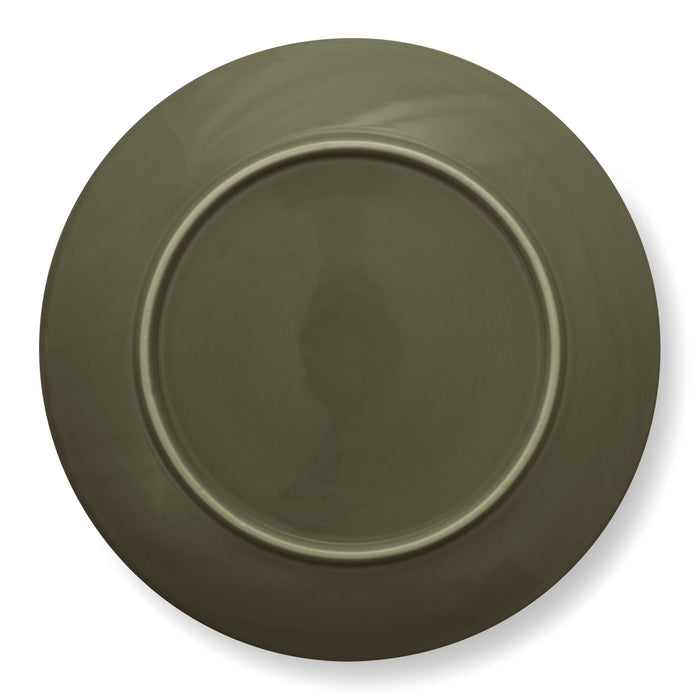 vtwonen Relievo Bord Ø 25,5 cm - Donkergroen