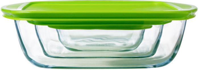 Schaal Vierkant met Deksel, 0,35 liter - Pyrex | Cook & Store