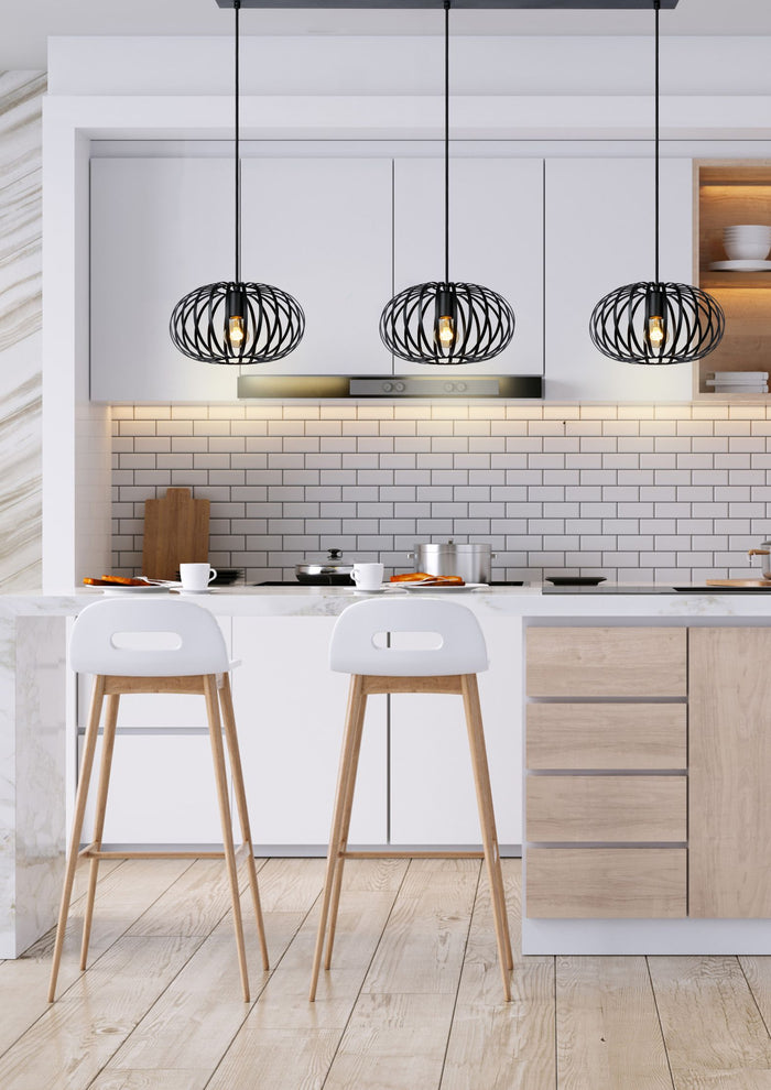 Lucide MANUELA Hanglamp 3xE27 - Zwart