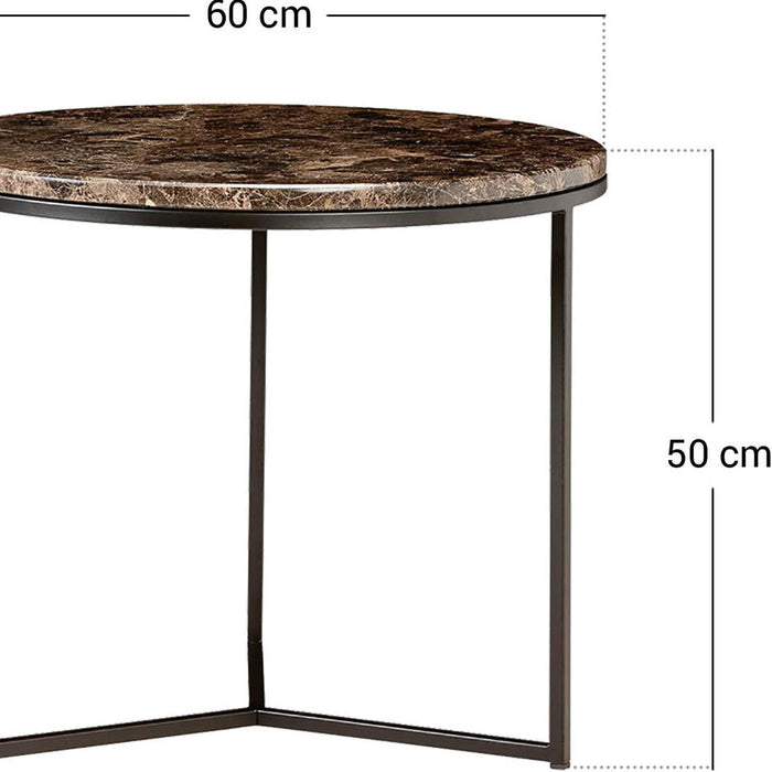 Goossens Salontafel Gs-1306 in Marmer bruin