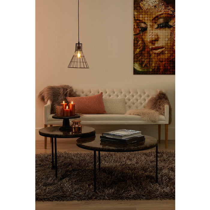 Goossens Salontafel Gs-1306 in Marmer bruin