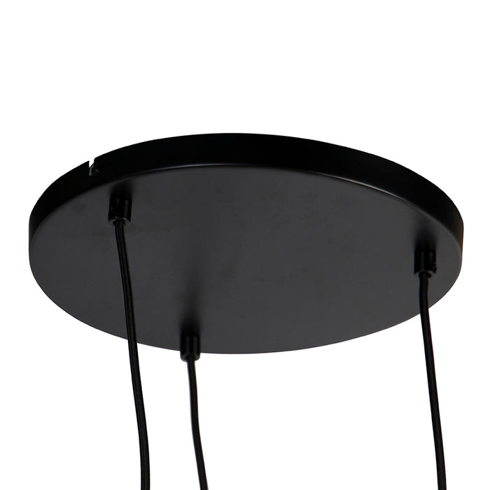 QAZQA Art Deco hanglamp  goud 45 cm 3-lichts - Bliss Mesh