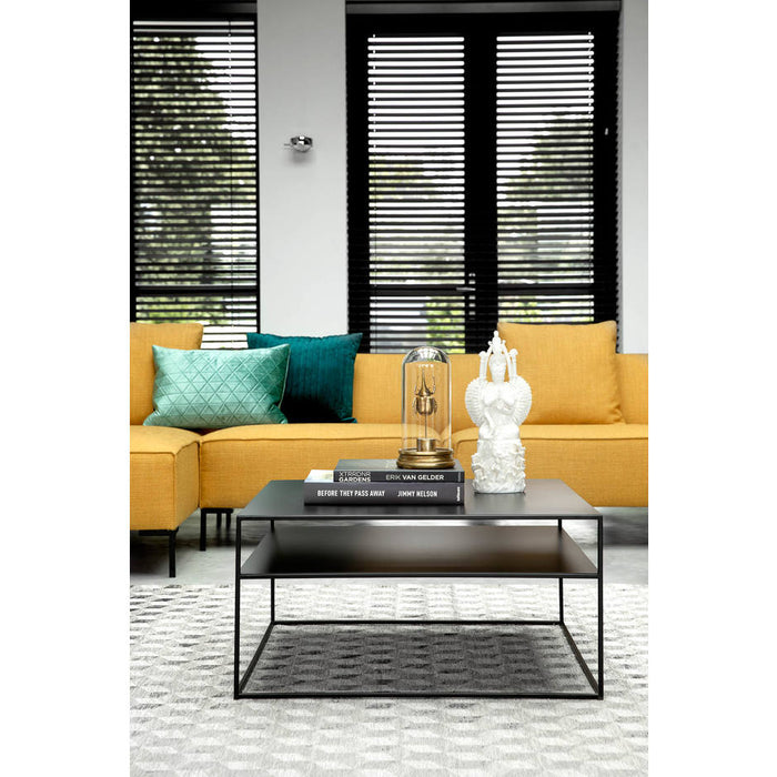 Goossens Salontafel Saar in Poedercoating zwart