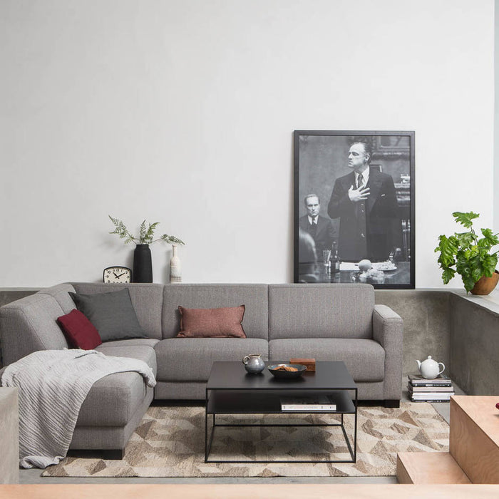 Goossens Salontafel Saar in Poedercoating zwart