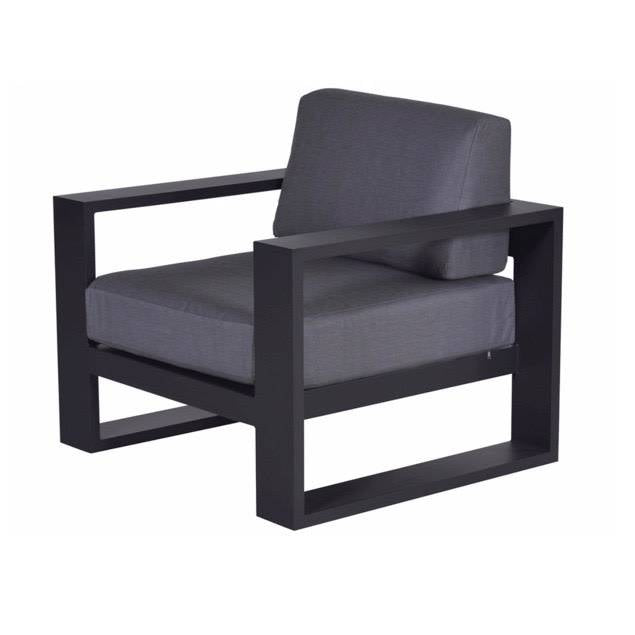 Garden Impressions Plaza lounge tuinstoel - donker grijs