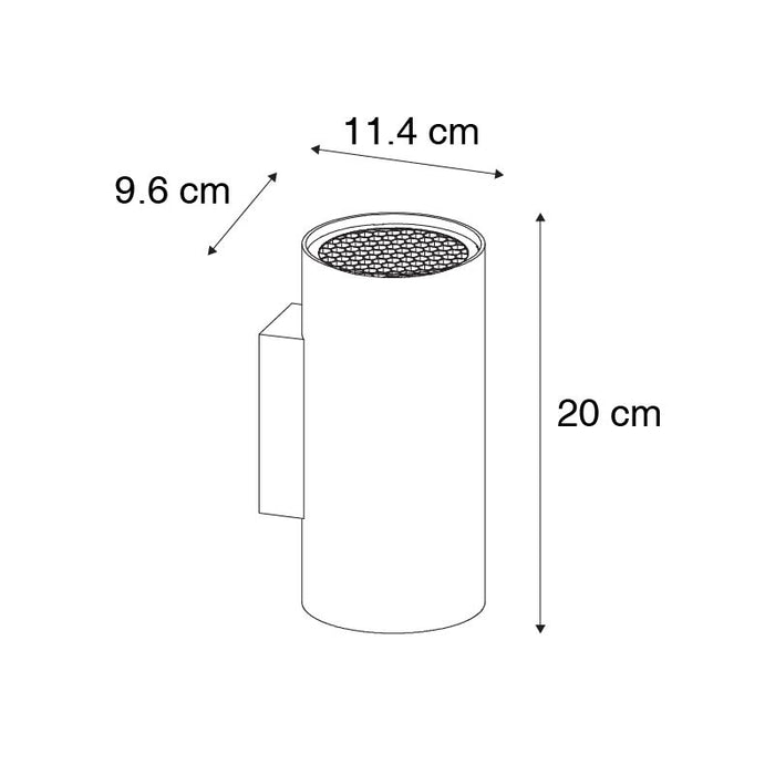 QAZQA Design ronde wandlamp zwart - Sab Honey