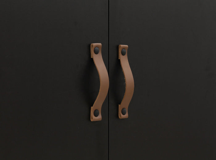 Bopita Floris 2-deurskast - Mat Zwart|Naturel