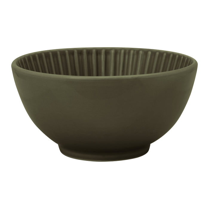 vtwonen Relievo Schaal Ø 15,5 cm - Set van 4 - Donkergroen
