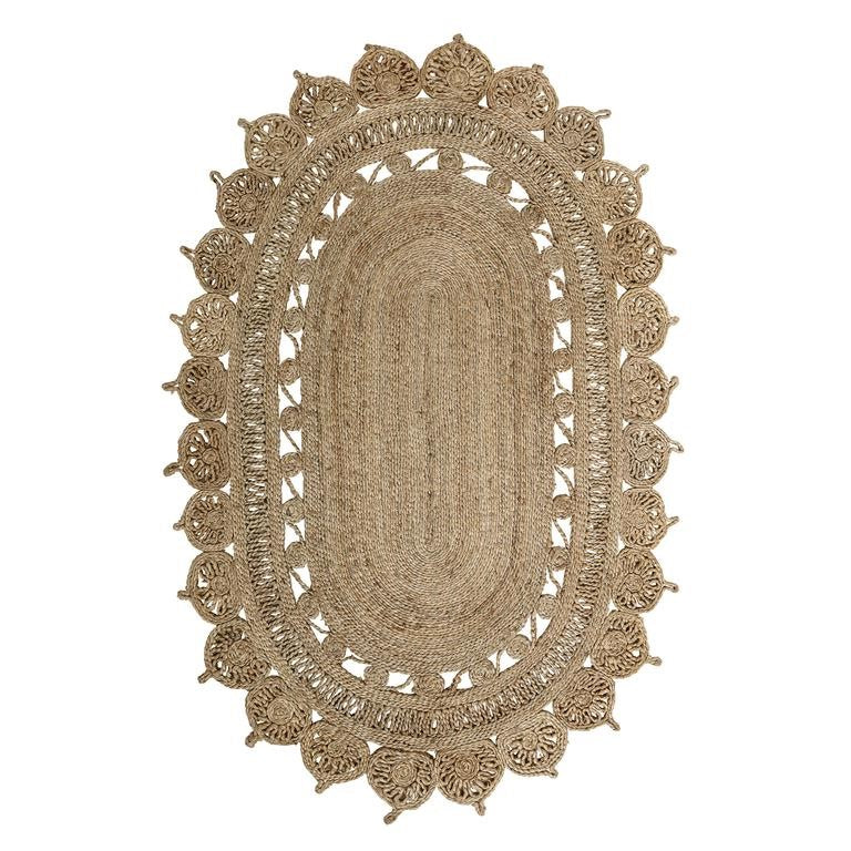 Bloomingville Kelvin Jute Vloerkleed 182 x 121 cm