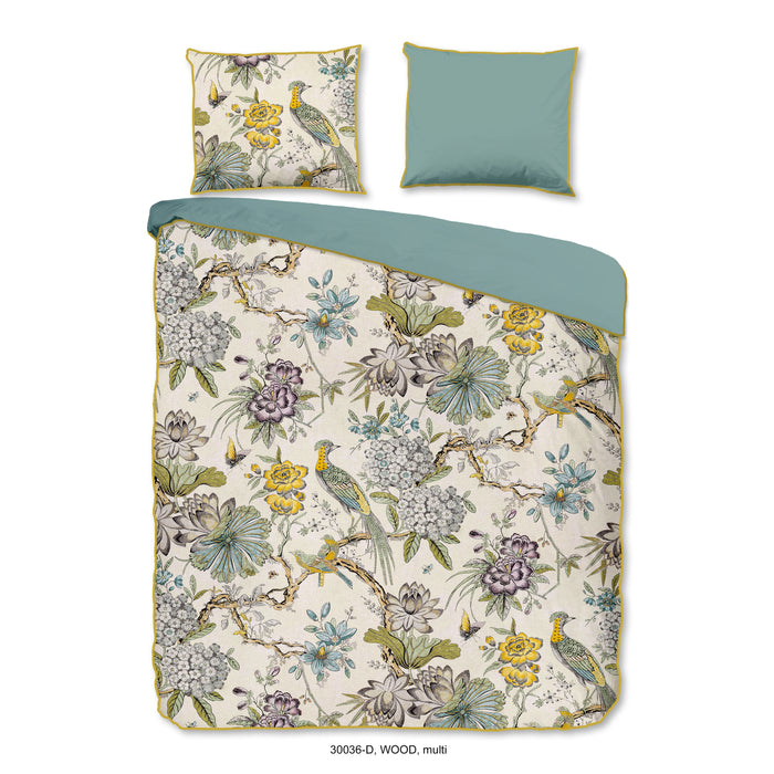 Descano Organic Wood Dekbedovertrek 140 x 220 cm - Multi